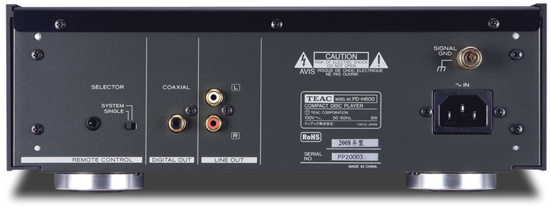 GoodSound! Equipment Review - TEAC PD-H600 CD Player (2/2010)